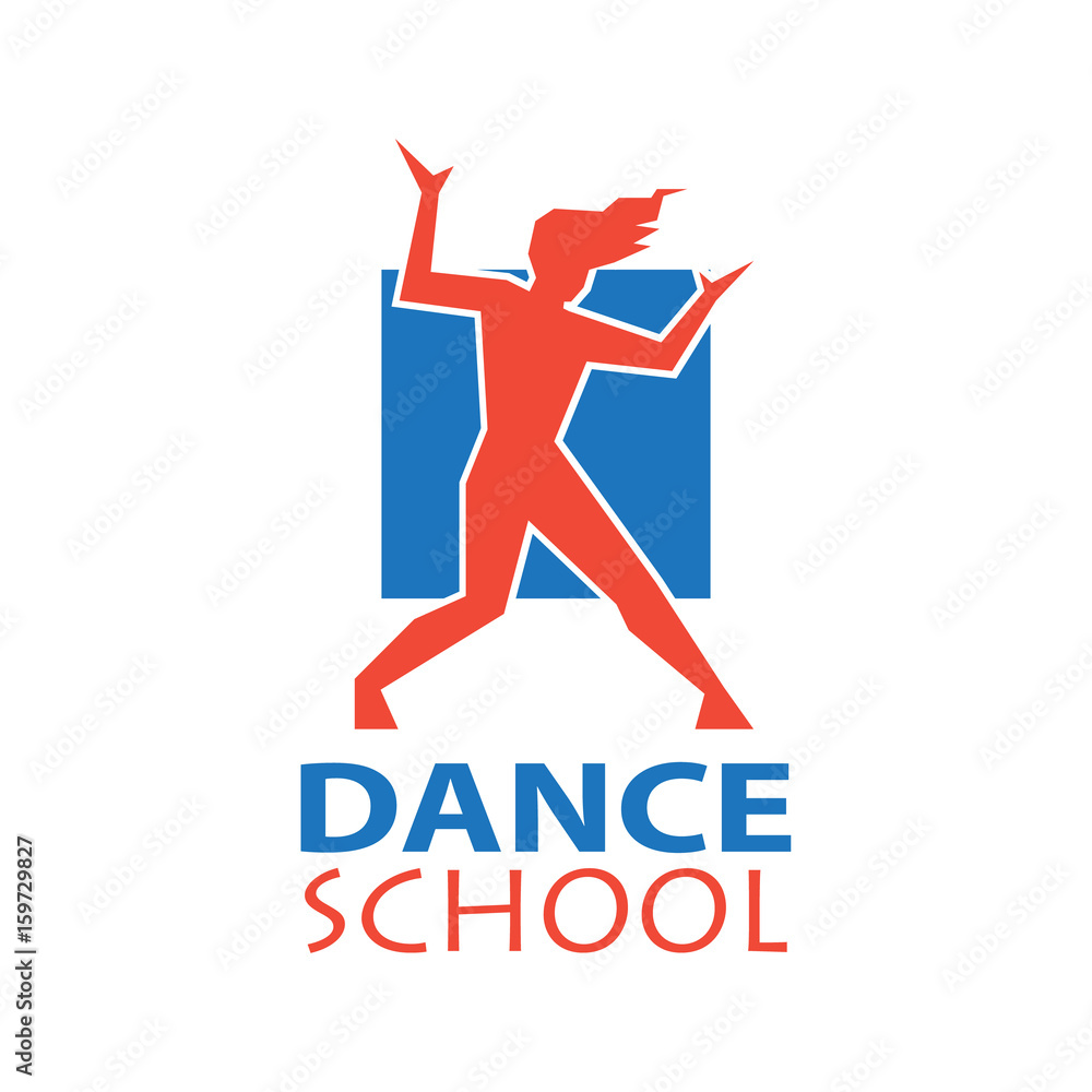 dance logo for dance school, dance studio. vector illustration dance logo for dance school, dance studio. vector illustration