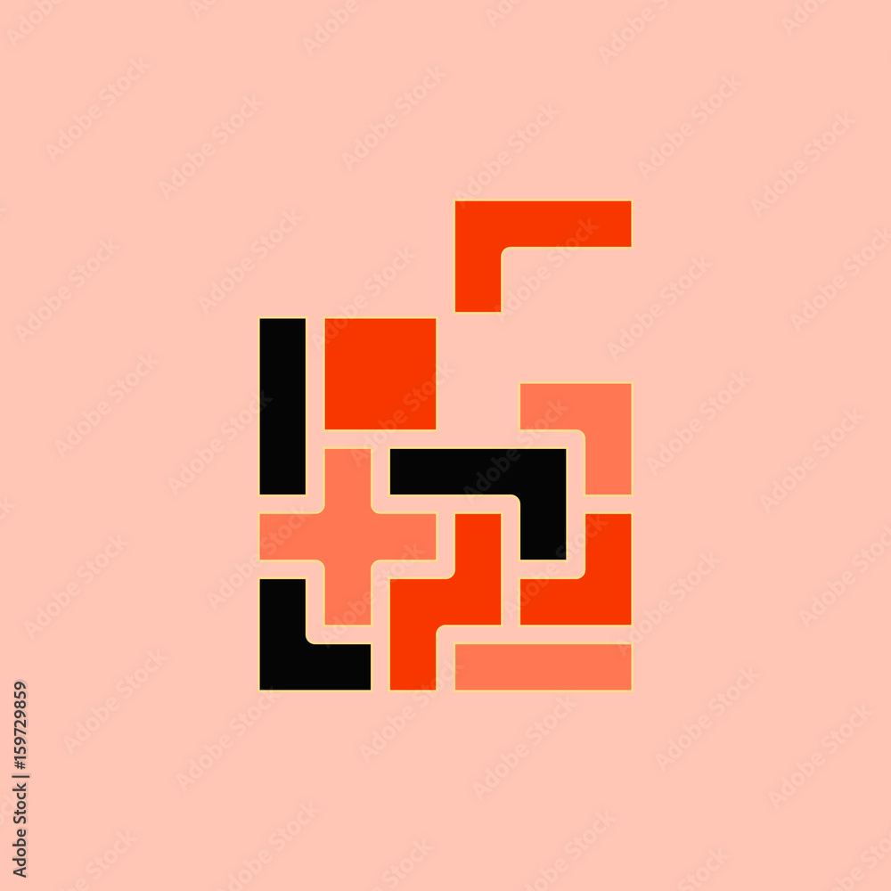 Fototapeta premium Tetris pieces