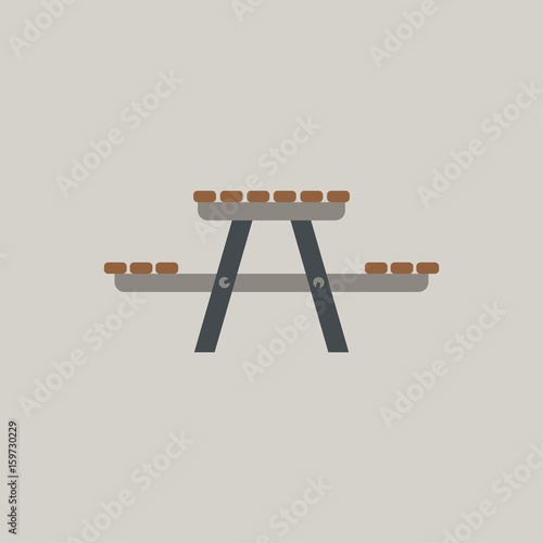 camping table wooden park bench