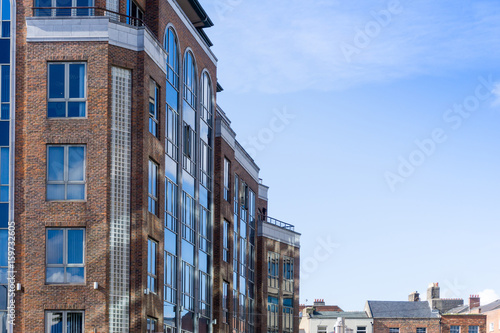 Canvas Print Traditional antique city building in Dublin Ireland