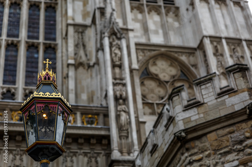 Εκτύπωση καμβά Beautiful lamp outside Westminster Abbey, London, UK