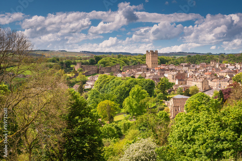 Richmond Town and Castle / The market town of Richmond is sited at the very edge of the North Yorkshire Dales, on the banks of River Swale