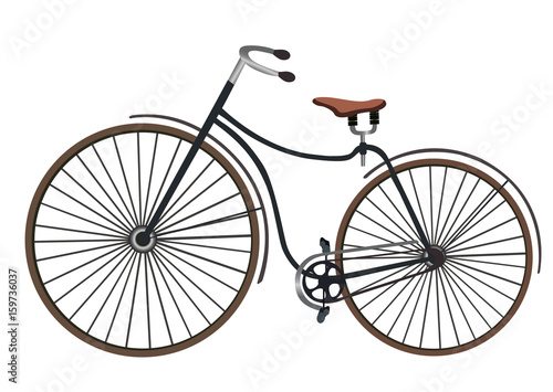 Rover safety bike isolated on white background vector illustration