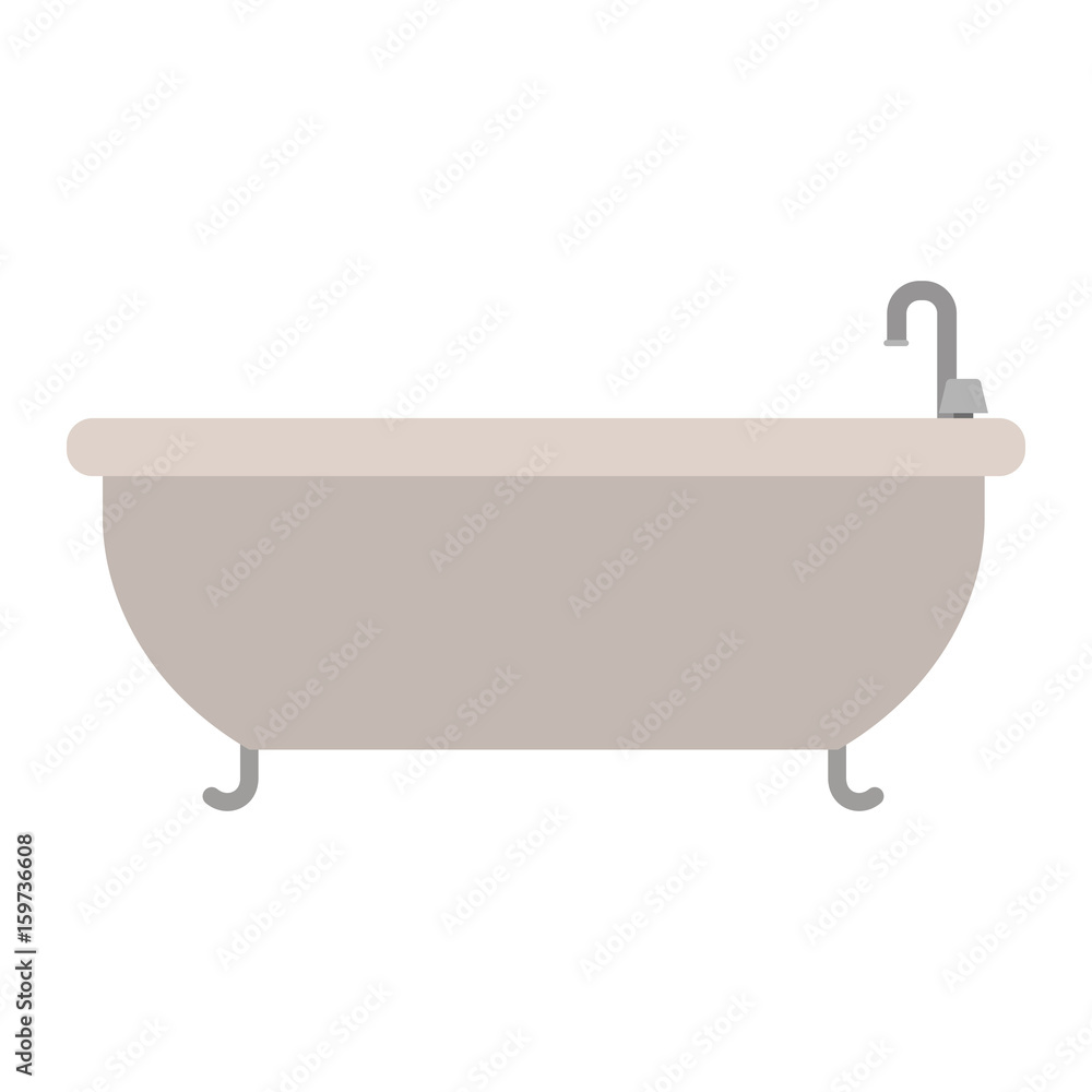 white background with color silhouette of bathtub icon vector illustration white background with color silhouette of bathtub icon vector illustration