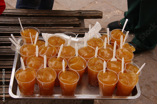 Compotes de pommes de terre à Cusco au Pérou photo