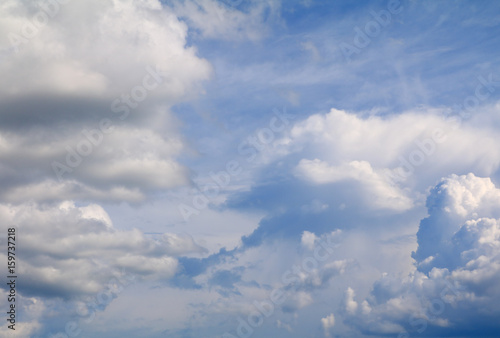 blue sky with rain cloud  art of nature beautiful and copy space for add text