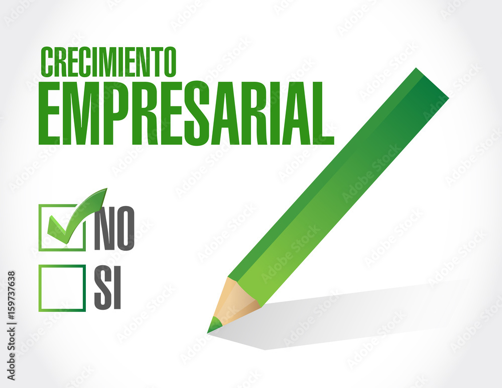 no Business Growth sign in Spanish.
