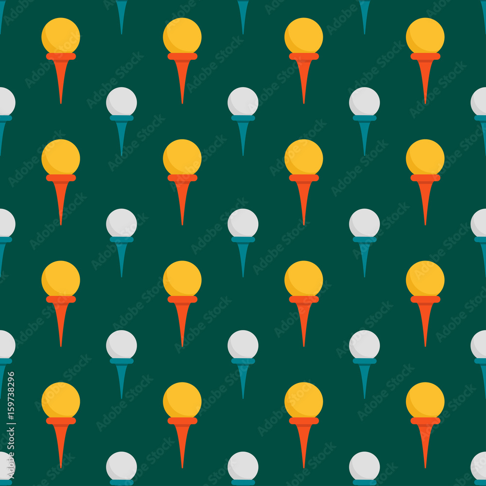Seamless background design with golf ball detail sport game equipment ...