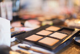 Assorted makeup products macro