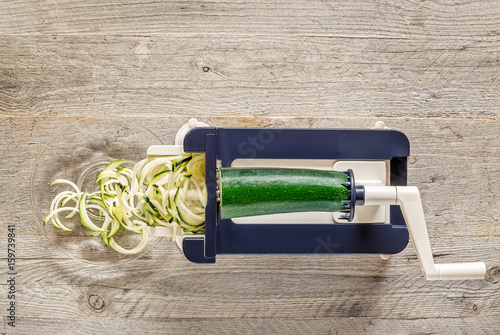 Vegetable Spiralizer Making Zoodles