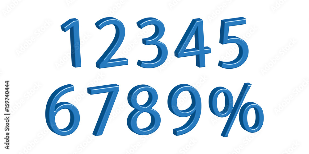 Amazing 3D numbers. Amazing 3D numbers.