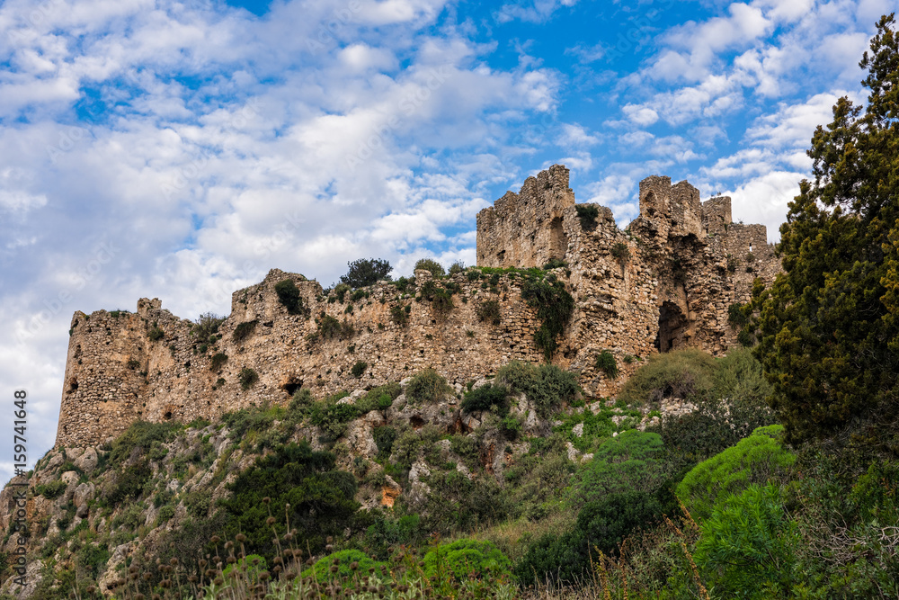 View of the Old Navarino castle or Paliokastro in Peloponnese, Greece