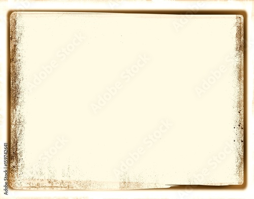 Vintage frame borders on sepia paper background.