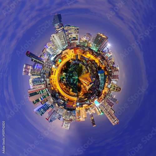 circle panorama of city / 360 panorama of city