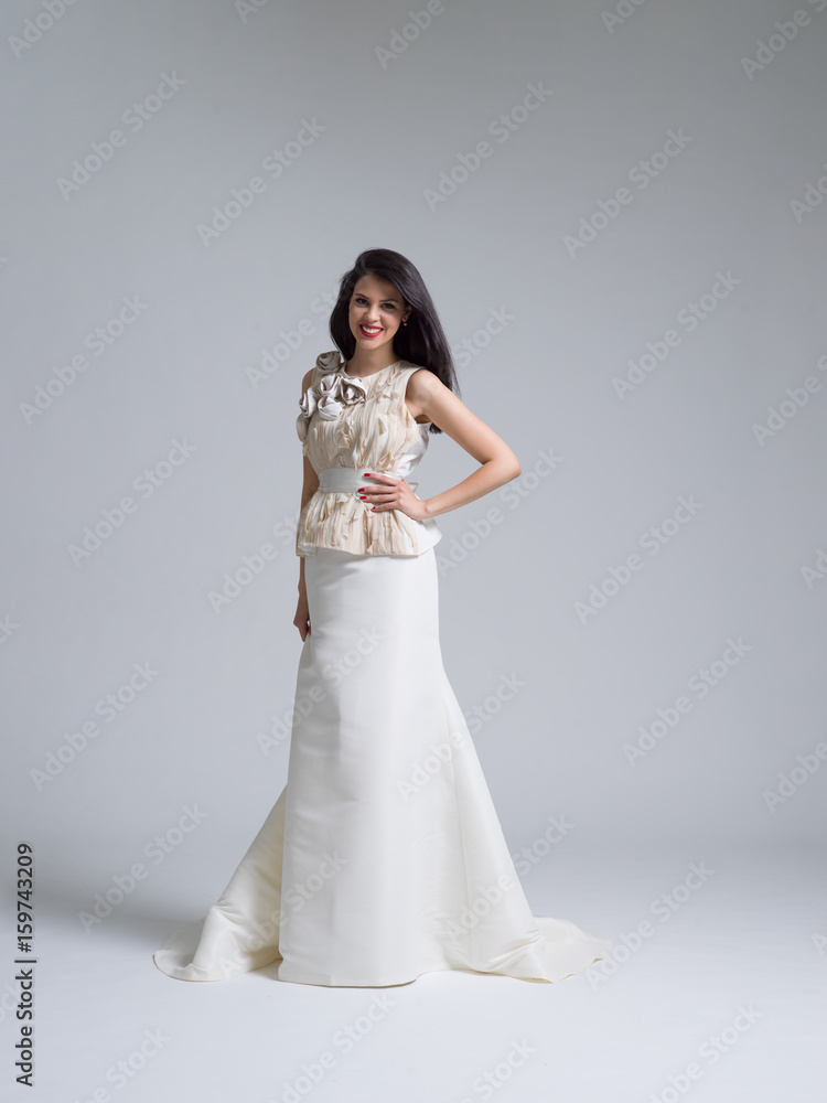 Portrait of beautiful young women in wedding dress Portrait of beautiful young women in wedding dress