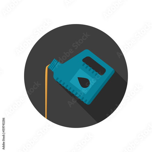 Oil change flat icon