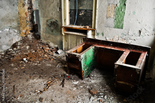abandoned house interior