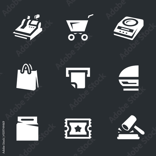 Vector Set of Shop Icons.