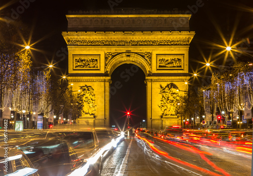 Arch of Triumph and Champs Elysees, Paris © robertdering
