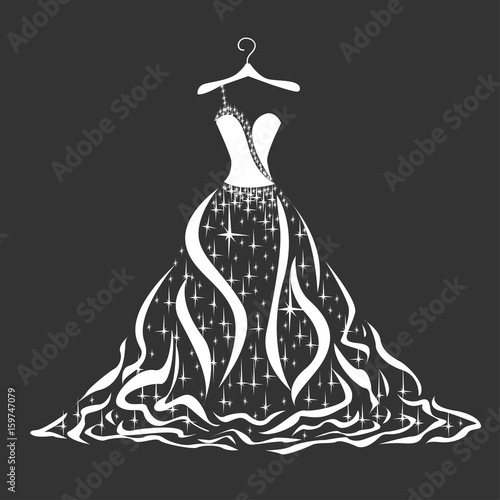 Wedding dress silhouette