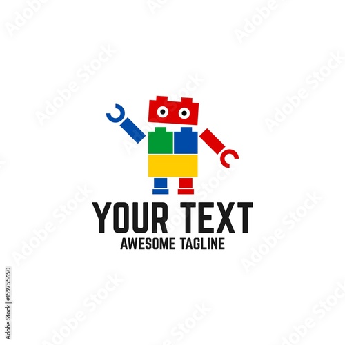 robot icon vector logo element