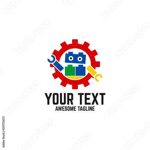 robot icon vector logo element
