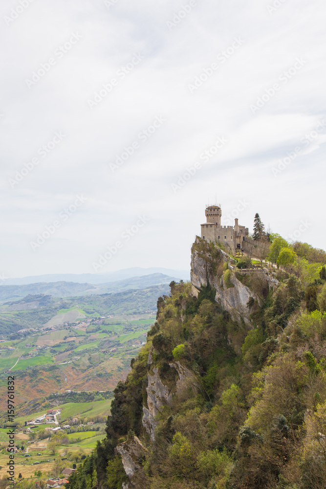 Rocca Cesta or Second Tower in San Marino.Republic of San Marino.