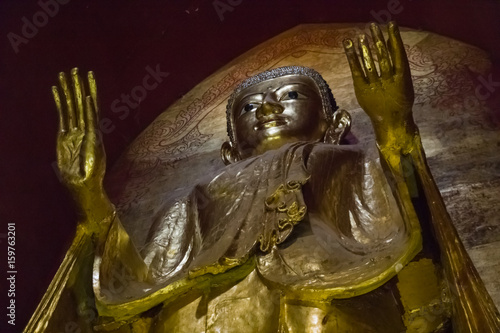 Buddha figure, Ananda Temple, Bagan, Myanmar