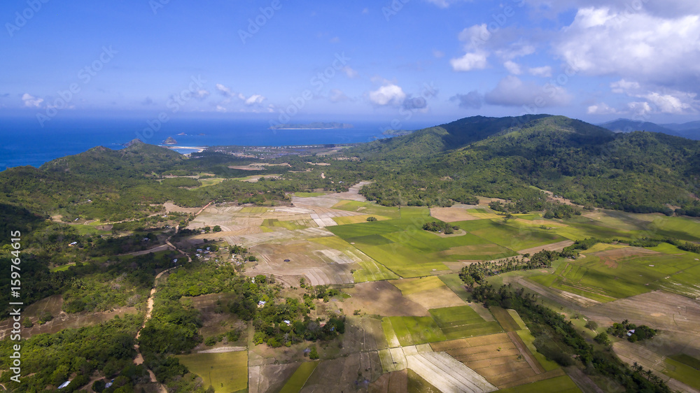 Fototapeta premium Photos landscape of the Philippine Islands aerial view 