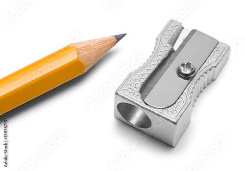 Bild auf Leinwand Pencil Sharpener and Pencil