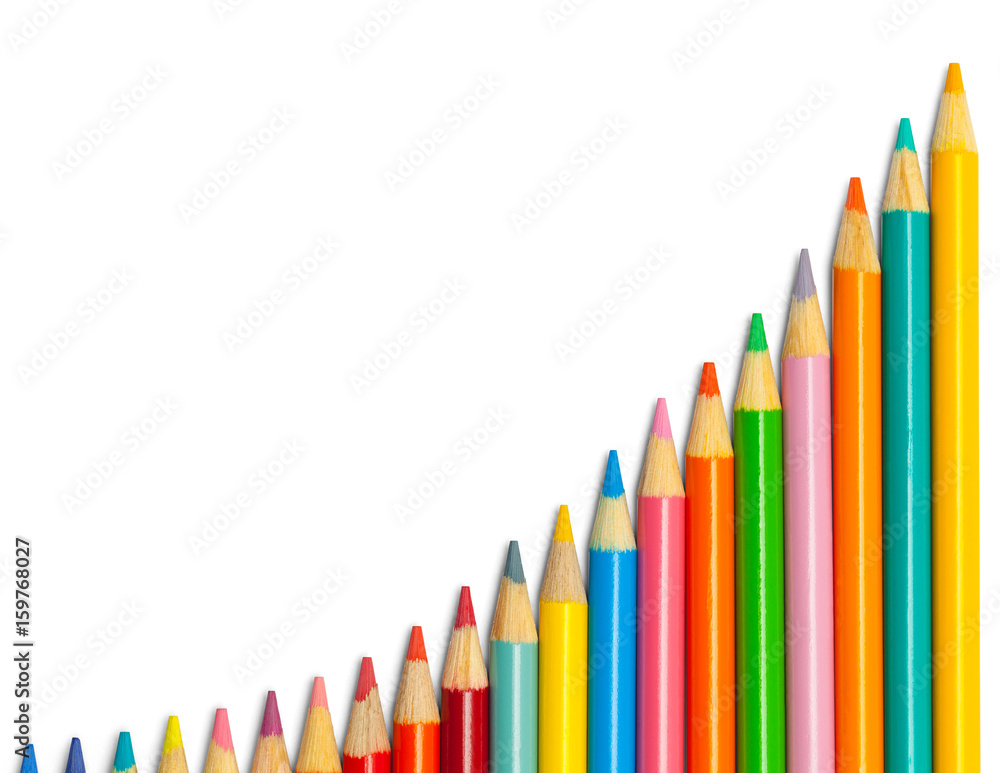 Pencils Colored Upward Graph Pencils Colored Upward Graph