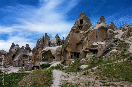 Goreme open air museum, Cappadocia, Turkey.Volcanic rock landscape, Love valley