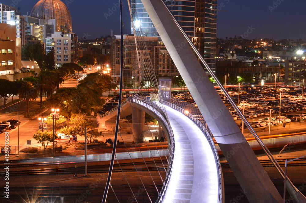 Fototapeta premium Downtown San Diego By Night