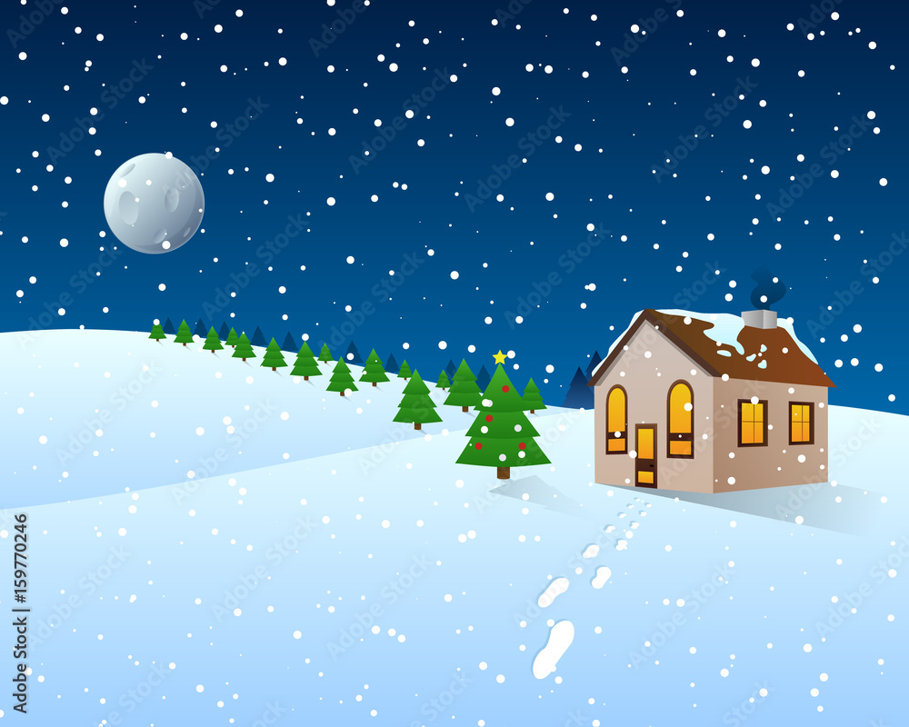 Winter Christmas Vector Illustration