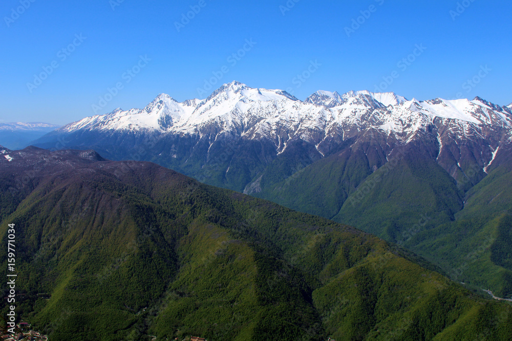 Fototapeta premium Moutains landscape in Sochi
