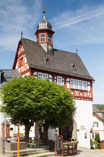 Half-timbered civic hall of Koenigstein photo