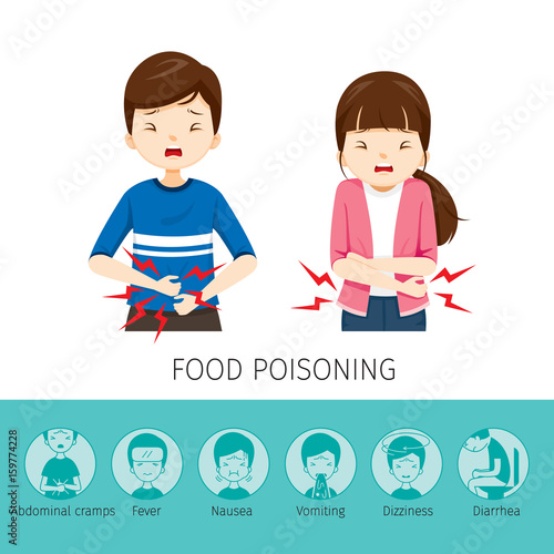 Boy And Girl Stomachache Because Food Poisoning, Stomach, Internal Organs, Body, Physical, Sickness, Anatomy, Health