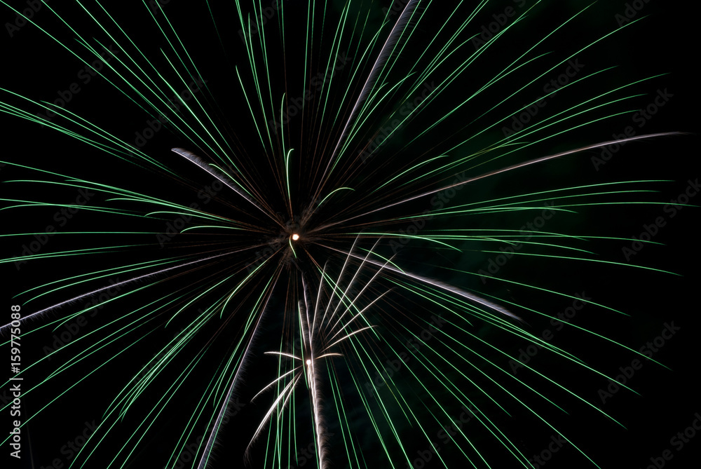 Obraz premium Fireworks light up the sky with dazzling display