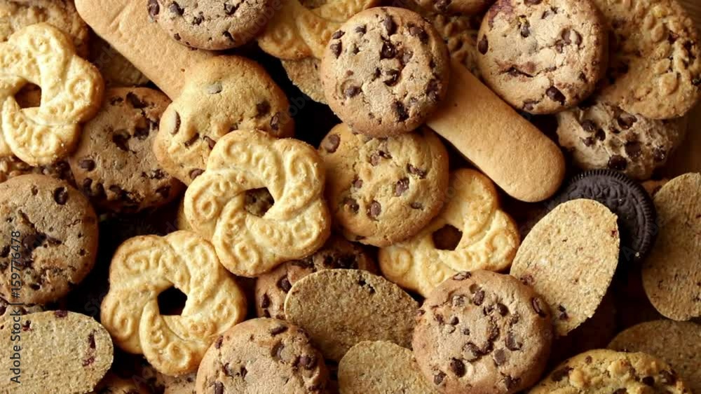rotating cookies top view rotating cookies top view
