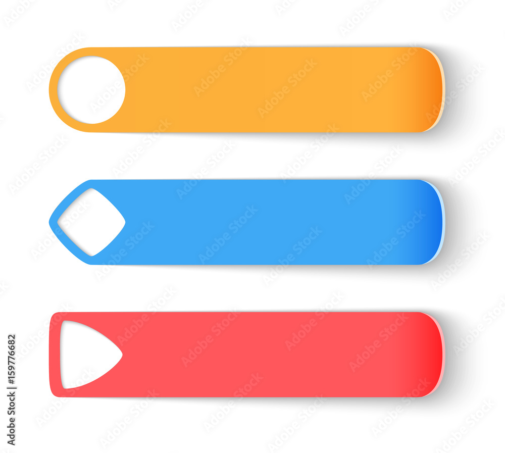 Template realistic labels set Stock Illustration Template realistic labels set Stock Illustration