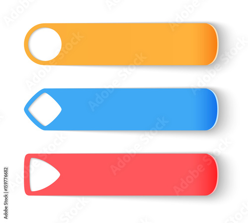 Free Download Template realistic labels set Stock Illustration - GFXLoad