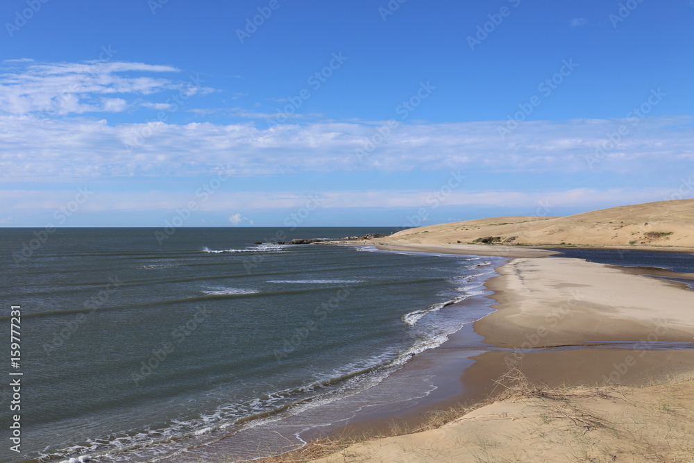 Dunes behind of Barra de Valizas - Uruguay