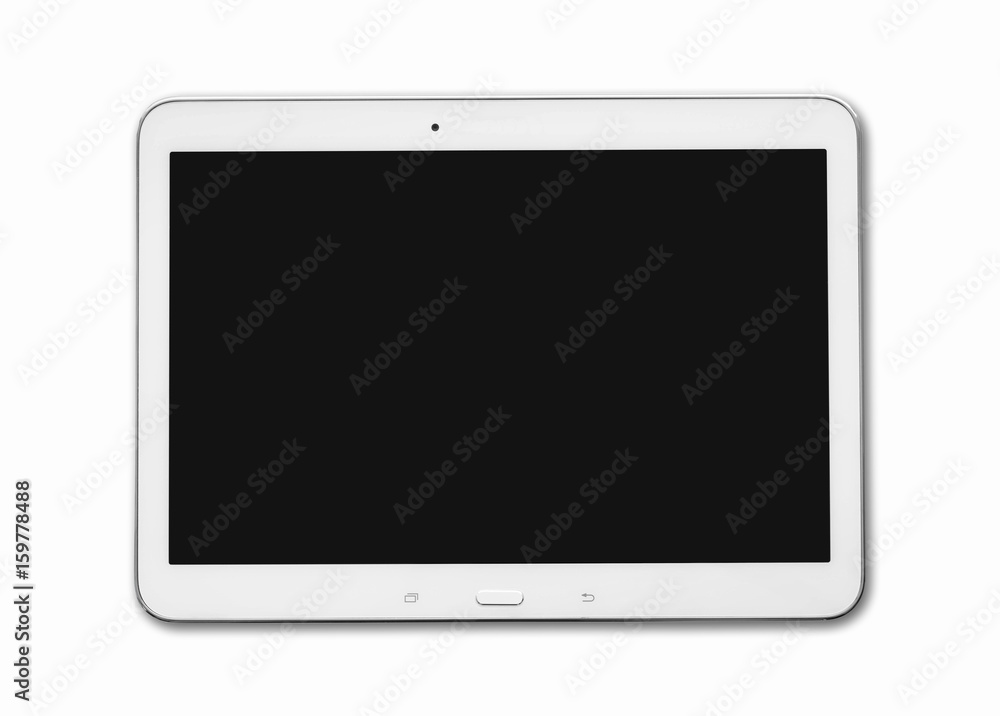 Modern computer tablet with dark screen Modern computer tablet with dark screen