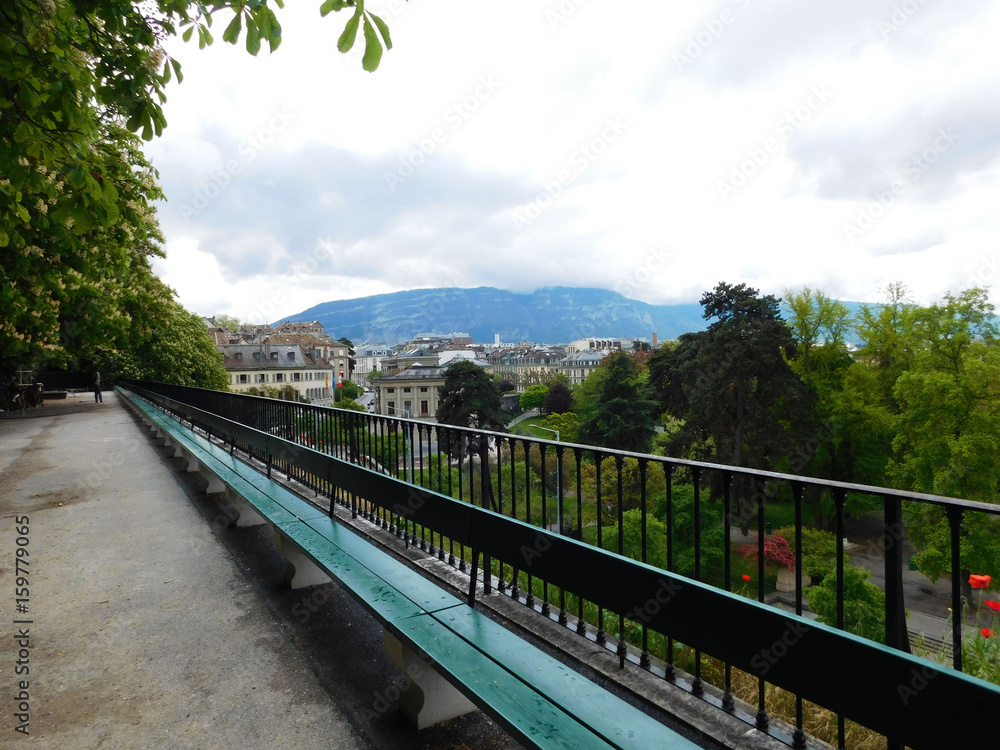 The largest bench in geneva swiss Europe