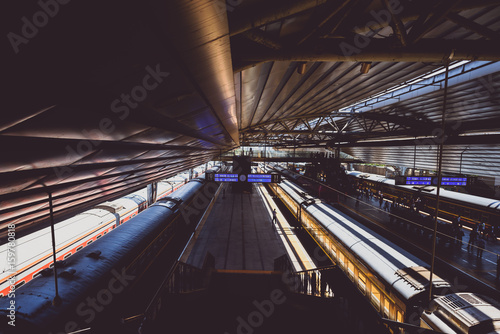 Old intercity train in Beijing Railway Station © A. Aleksandravicius
