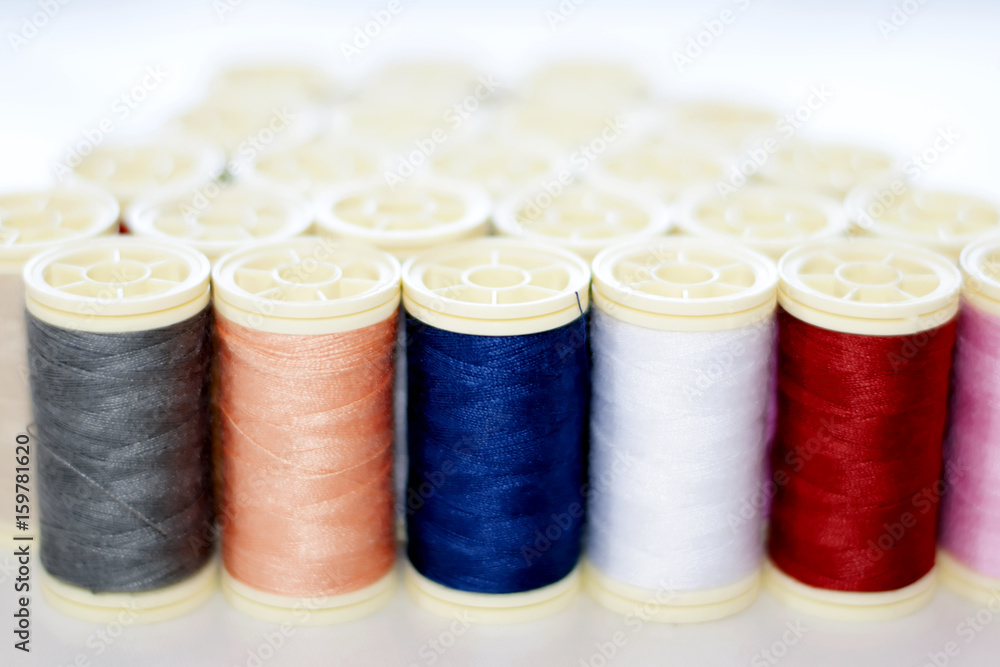 threads  on white background