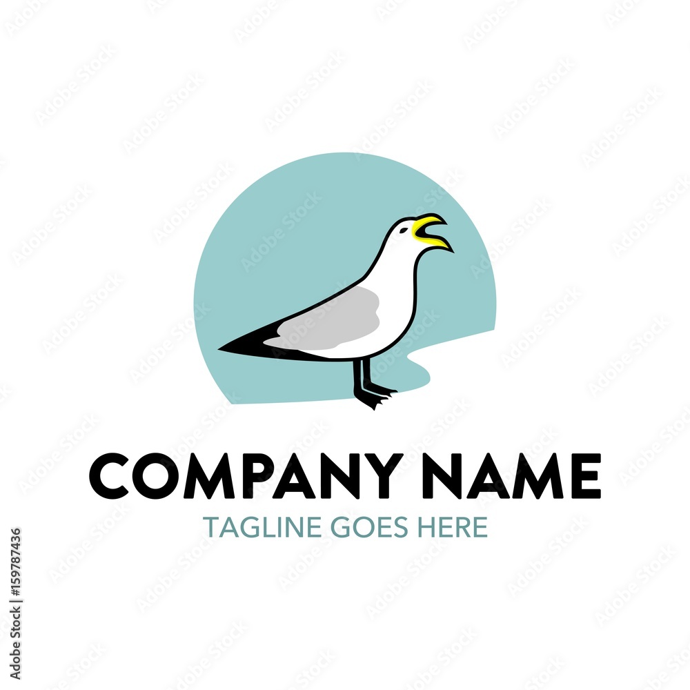 Naklejka premium Seagul Logo
