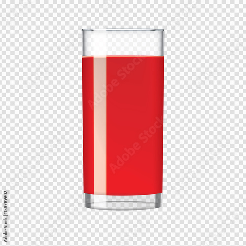 Glass of Cherry or tomato red Juice