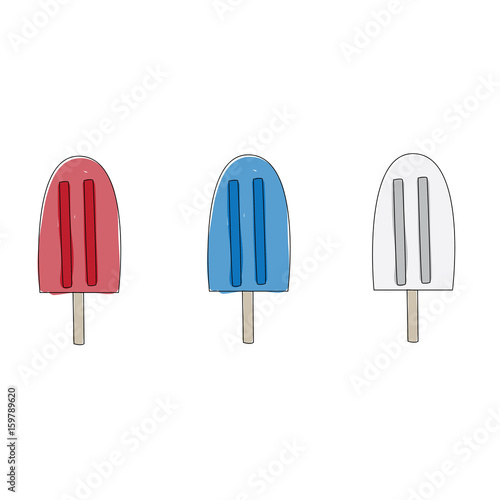 Red, White and Blue Popsicle © crrobins