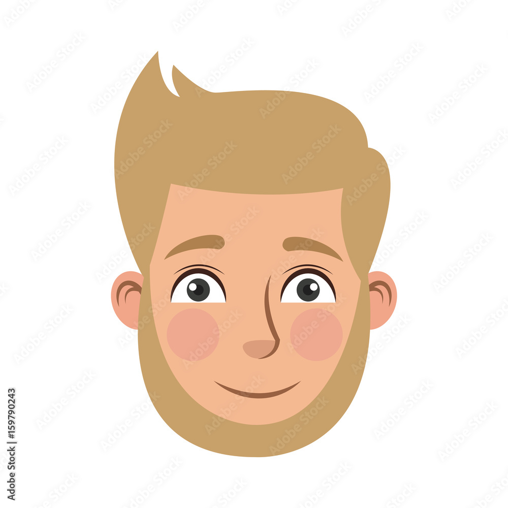man cartoon face male facial expression vector illustration man cartoon face male facial expression vector illustration